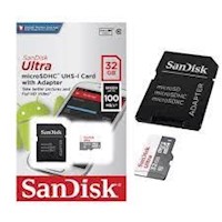MEMORI SanDisk Ultra 32GB 100MB/s UHS-I Clase 10